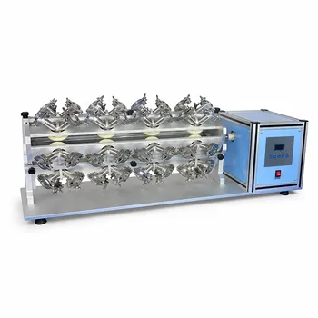 High Throughput 32 Station V Type Powder Mixer and Ball Mill System